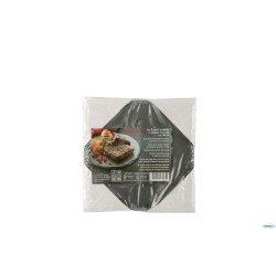 JUSTONE-SET 3 PIATTI ARDESIA QUADRATI CM.14X14 CKPL1414B