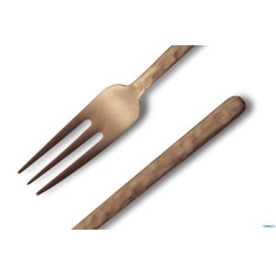 KODAI VINTAGE COPPER-FORCHETTA TAVOLA XL 3 PUNTE INOX 3MM