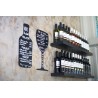 LAVAGNA SILHOUETTE-CALICE 50X23 CON PENNARELLO E ADESIVI A STRAPPO FB-GLASS