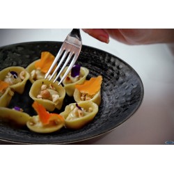 MATHERIA BLACK-PIATTO FONDO COUPE IN PORCELLANA CM.30
