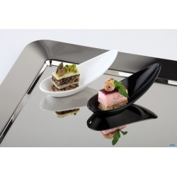 MING HING-CUCCHIAIO FINGERFOOD CM 10X4,5 IN MELAMINA BIANCO TOP QUALITY, ORIGINALE