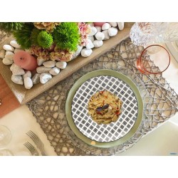 MOSAIK-PIATTO PASTA CM.27,5 DECORO BLACK RH40654-J99F
