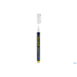 PENNARELLO A GESSO LIQUIDO SINGOLO, PUNTA FINE 1-2 MM, COLORE BIANCO    SMA100-WT