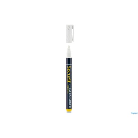 PENNARELLO A GESSO LIQUIDO SINGOLO, PUNTA FINE 1-2 MM, COLORE BIANCO    SMA100-WT