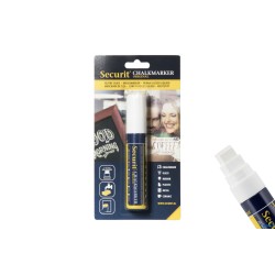 PENNARELLO A GESSO LIQUIDO SINGOLO, PUNTA GRANDE 7-15 MM, COLORE BIANCO IN BLISTER   BL-SMA720-WT