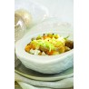 ROCK BIANCO-COPPA CONCAVA EFFETTO PIETRA CM.24,5X20,5 IN PORCELLANA H10278-X
