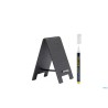 SET DA 5 LAVAGNE DA TAVOLA MINI SANDWICH NERE CM 8,5X5X0,5 CON PENNARELLO TAG-SBS-WT