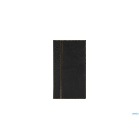 TRENDY-PORTACONTO IN SIMILPELLE COLORE NERO CM 23,4X12,8    MC-TRBP-BL