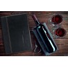 TRENDY-PORTAMENU CARTA DEI VINI IN SIMILPELLE CON INSERTO DOPPIO COLORE NERO CM 24,6X34    MC-TRWC-BL