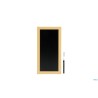 WOODY - LAVAGNA DA PARETE NERA CON CORNICE TEAK CM 20X40 CON 1 PENNARELLO BIANCO A GESSO LIQUIDO INCLUSO     WBW-TE-20-40