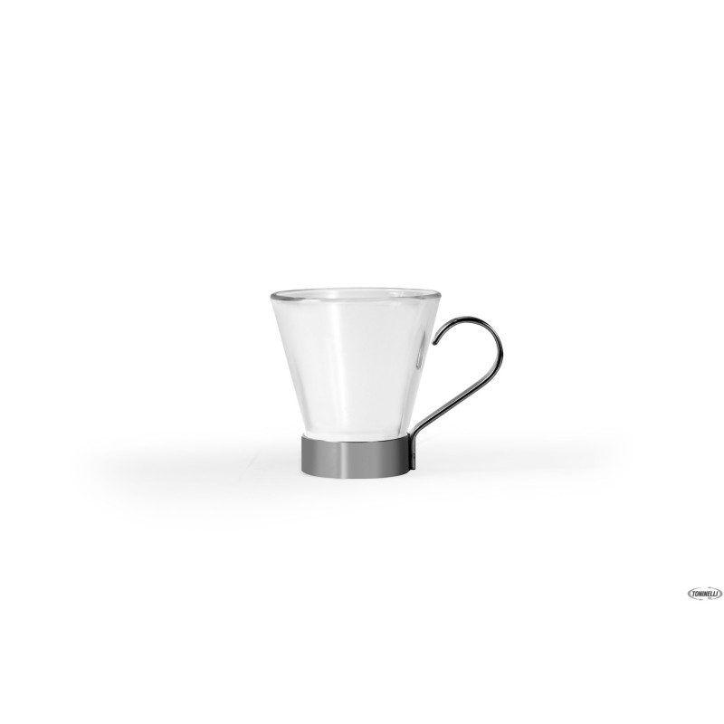 YPSILON - TAZZA CAFFE CL 11 MANICO INOX 40320 YPSILON - TAZZA CAFFE CL 11 MANICO INOX 40320