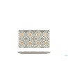 AGADIR KIMI - PIATTO RETTANGOLARE PORCELLANA DECORATO CM 26X15