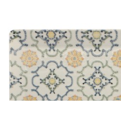 AGADIR KIMI - PIATTO RETTANGOLARE PORCELLANA DECORATO CM 26X15