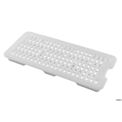 ARAVEN FALSO FONDO FORATO GASTRONORM 1.3  MM 260X115XH.20 BIANCO 00242
