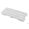 ARAVEN FALSO FONDO FORATO GASTRONORM 1.3  MM 260X115XH.20 BIANCO 00242