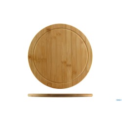 BAMBOO-TAGLIERE TONDO CM 30 H.1,3 CON SCANALATURA