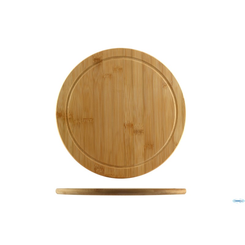BAMBOO-TAGLIERE TONDO CM 30 H.1,3 CON SCANALATURA BAMBOO-TAGLIERE TONDO CM 30 H.1,3 CON SCANALATURA