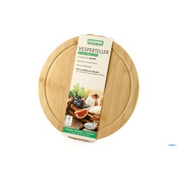 BAMBOO-TAGLIERE TONDO CM 30 H.1,3 CON SCANALATURA