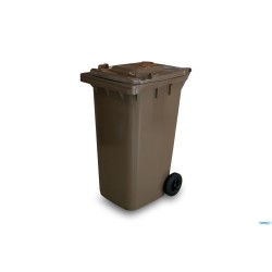 BIDONE RACCOLTA DIFFERENZIATA LT.120 MARRONE  1-120-5BRB