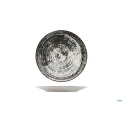 BLACK ROUND-PIATTO FRUTTA SIVIGLIA DECORATO CM.21