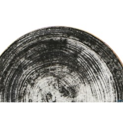 BLACK ROUND-PIATTO FRUTTA SIVIGLIA DECORATO CM.21
