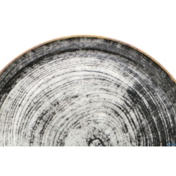 BLACK ROUND-PIATTO PIZZA NAPOLI DECORATO CM.33