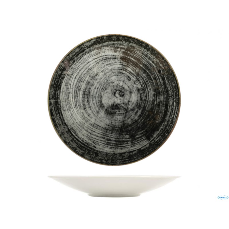 BLACK ROUND-PIATTO PORTATA KONOS CM 28 04551Z07