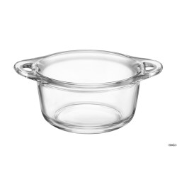 BUFFET CASSERUOLA IN VETRO TEMPERATO A 2 MANICI CL.50 H.6,8 DIAMETRO CM.16,74 125611MTX121990