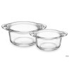 BUFFET CASSERUOLA IN VETRO TEMPERATO A 2 MANICI CL.50 H.6,8 DIAMETRO CM.16,74 125611MTX121990