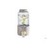 BUFFET-DISPENSER PER BEVANDE CM 22XH.45 LITRI 7 RUBINETTO IN ACCIAIO INOX CONTENITORE IN VETRO 10400