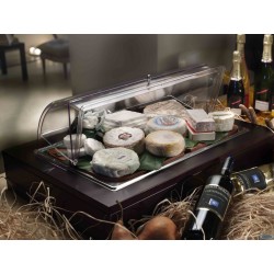 BUFFET-VASSOIO FORMAGGI CON TAGLIERE POLIETILENE CM.64X46XH.30   51130940