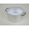 CASSERUOLA ALTA 3 MM  ALLUMINIO 2 MANIGLIE INOX  CM.24 H 13 LT 5,6 SENZA COPERCHIO