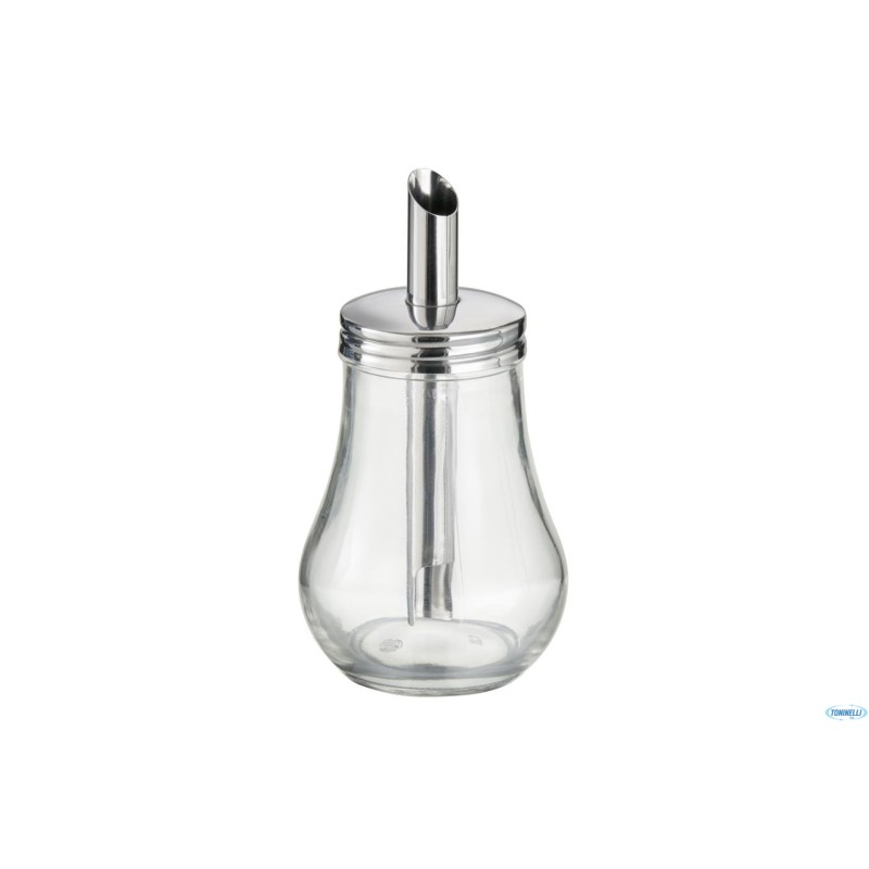 DOSAZUCCHERO VETRO-INOX 250 ML ROTONDO CM 8,4H15,5 DOSAZUCCHERO VETRO-INOX 250 ML ROTONDO CM 8,4H15,5