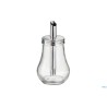 DOSAZUCCHERO VETRO-INOX 250 ML ROTONDO CM 8,4H15,5
