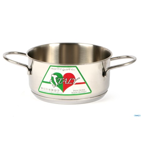 ITALY - CASSERUOLA INOX  18-10 2M CM.14 40331 PER INDUZIONE