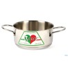 ITALY - CASSERUOLA INOX  18-10 2M CM.14 40331 PER INDUZIONE