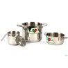 ITALY - CASSERUOLA INOX 18-10 2M CM.12 40330 PER INDUZIONE