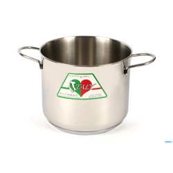 ITALY - PENTOLA ALTA INOX 18-10 CM.30  40568 PER INDUZIONE