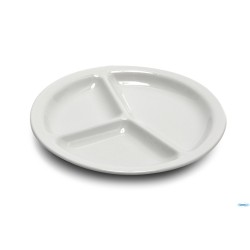 NAPOLI BIANCO-PIATTO 3 SCOMPARTI CM.26 1046
