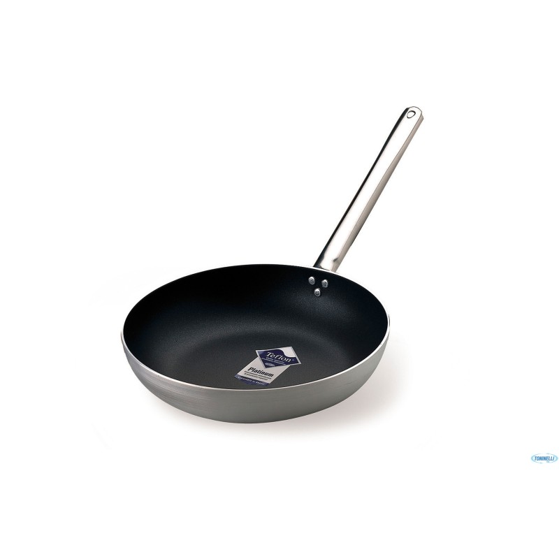 PADELLA ANTIADERENTE SVASATA 3 MM ALTA SALTARE CON MANICO TUBOLARE CM 40 H 8,5 PADELLA ANTIADERENTE SVASATA 3 MM ALTA SALTARE CON MANICO TUBOLARE CM 40 H 8,5