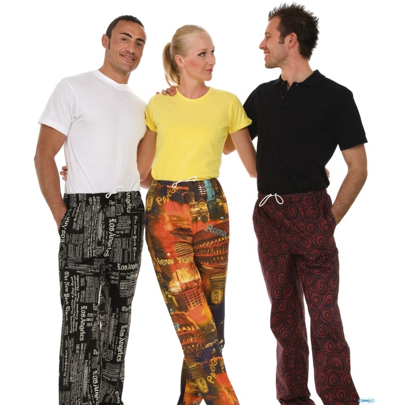 PANTALONE CUOCO MILTON GIORNALE XL