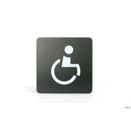 PITTOGRAMMI PVC NERO - DISABILE CM 16X16 PR6-D
