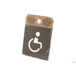 PITTOGRAMMI PVC NERO - DISABILE CM 16X16 PR6-D