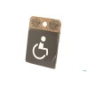 PITTOGRAMMI PVC NERO - DISABILE CM 16X16 PR6-D