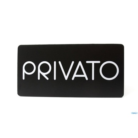 PITTOGRAMMI PVC NERO - PRIVATO CM 32,5X16 PR26-PR