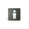 PITTOGRAMMI PVC NERO - UOMO CM 16X16 PR1-U