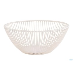 SVART-CESTINO METAL BIANCO CREMA CM.20 H.8