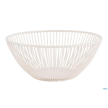 SVART-CESTINO METAL BIANCO CREMA CM.20 H.8