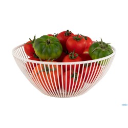 SVART-CESTINO METAL BIANCO CREMA CM.20 H.8