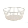URBAN-CESTINO METALLO TONDO CM.20 H.8,5 BIANCO